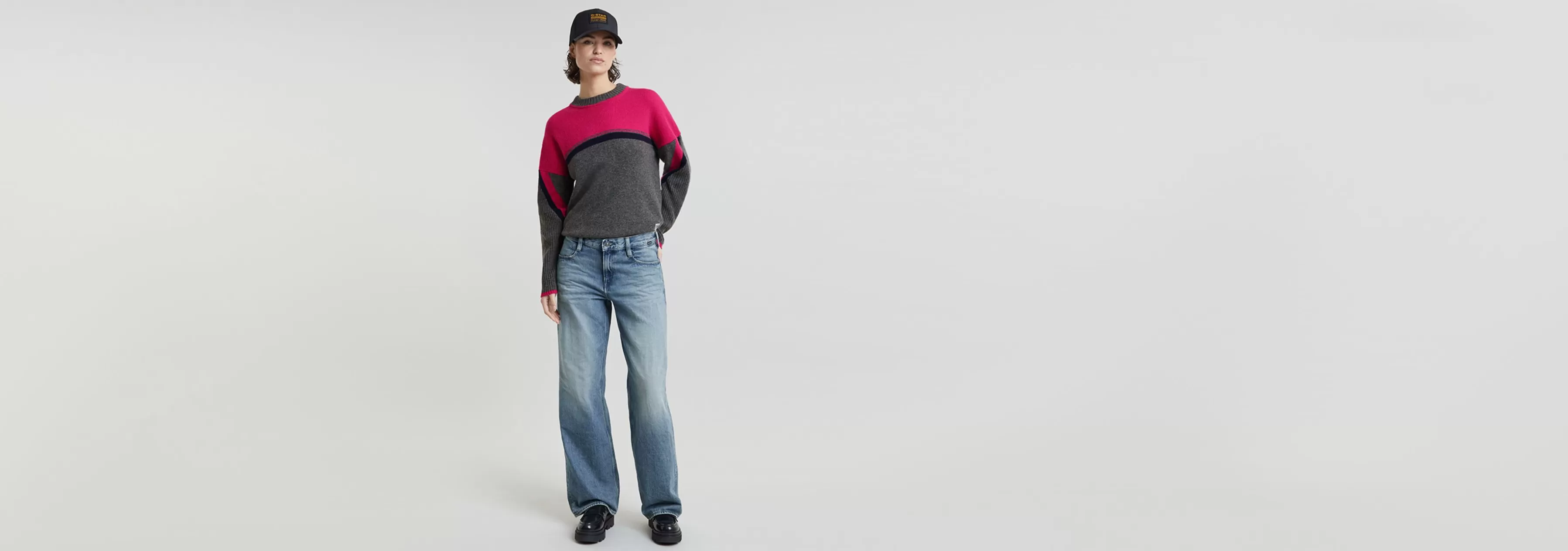 Multi Color Loose Knitted Pullover-G-Star Fashion