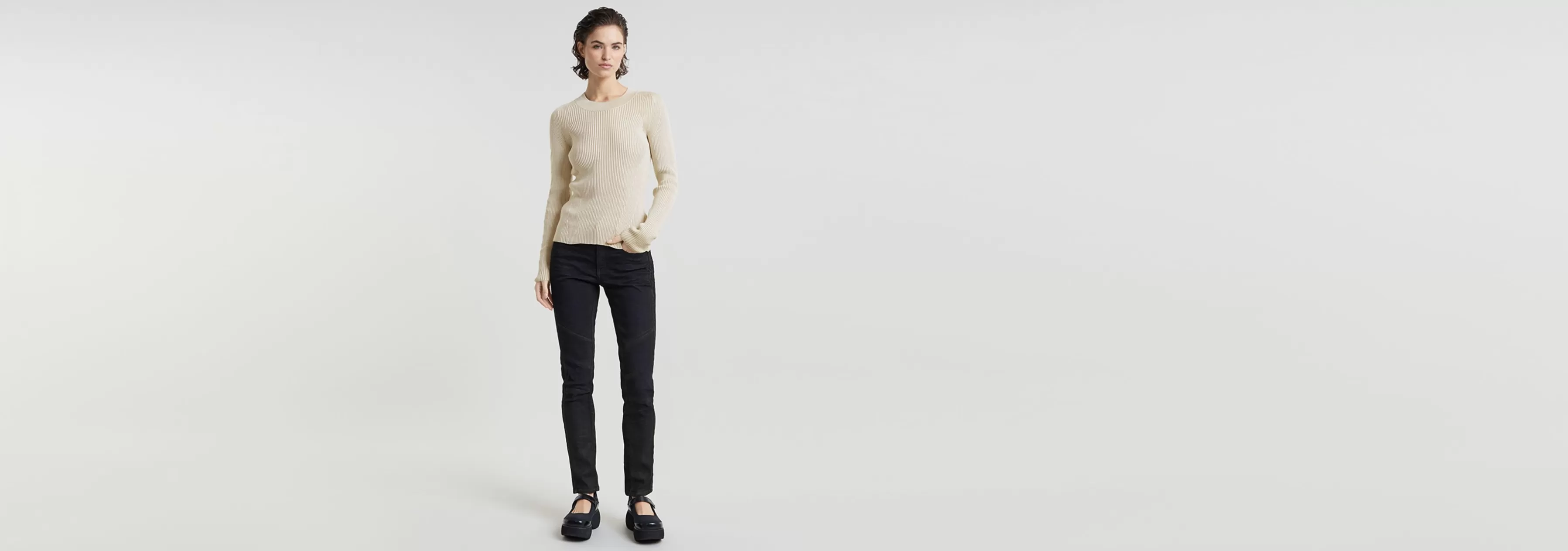 Plated Slim Knitted Pullover-G-Star Store